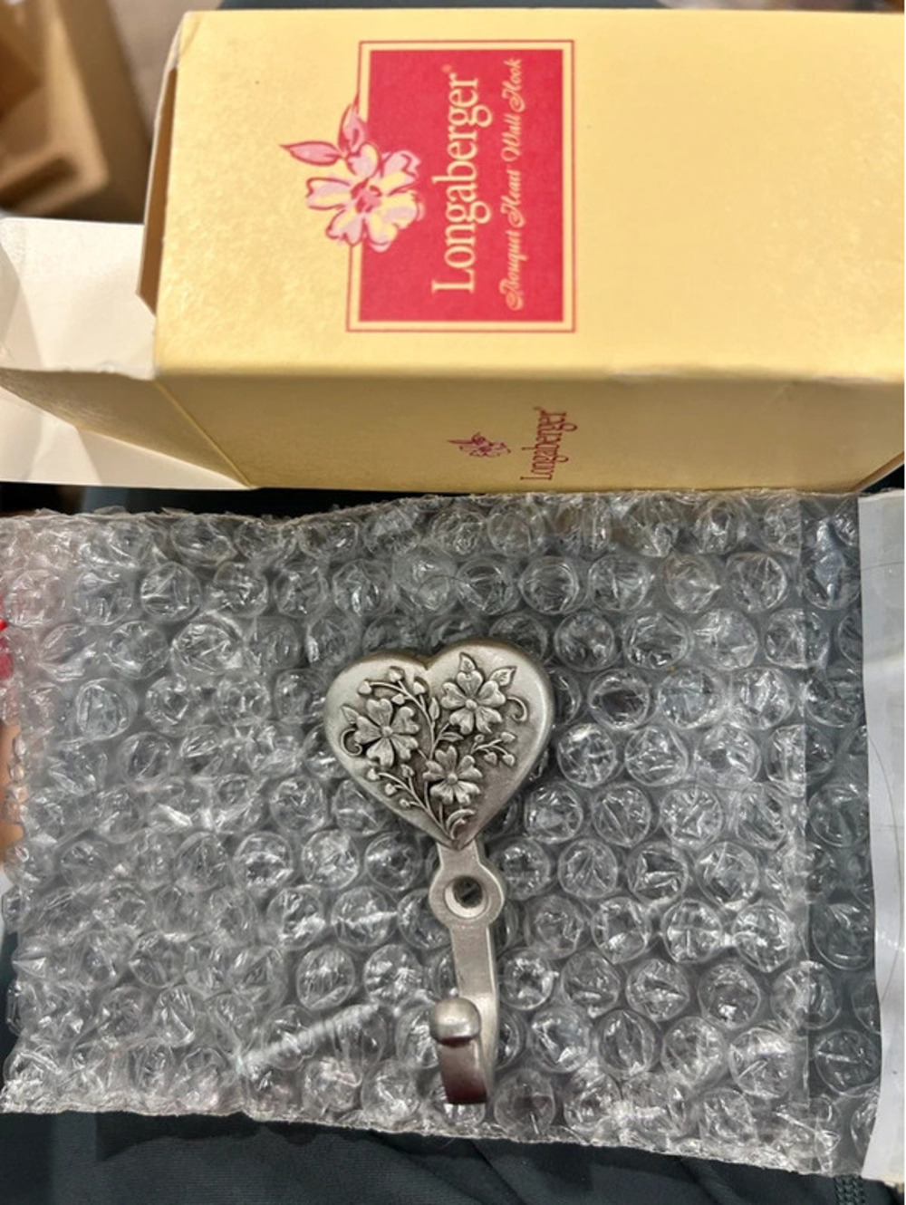 Longaberger Metal Heart Hook